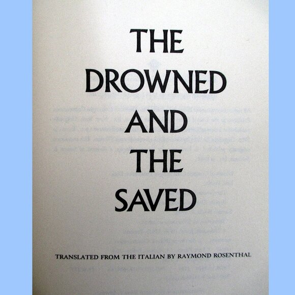 Book: The Drowned and the Saved by Primo Levi, Translated by Raymond Rosenthal - Picture 12 of 13